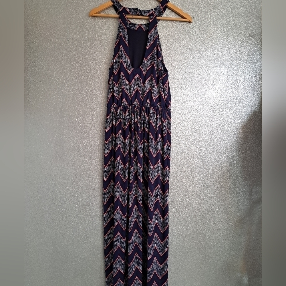 Three Pink Hearts Halter Maxi Dress  Size M - Picture 6 of 9